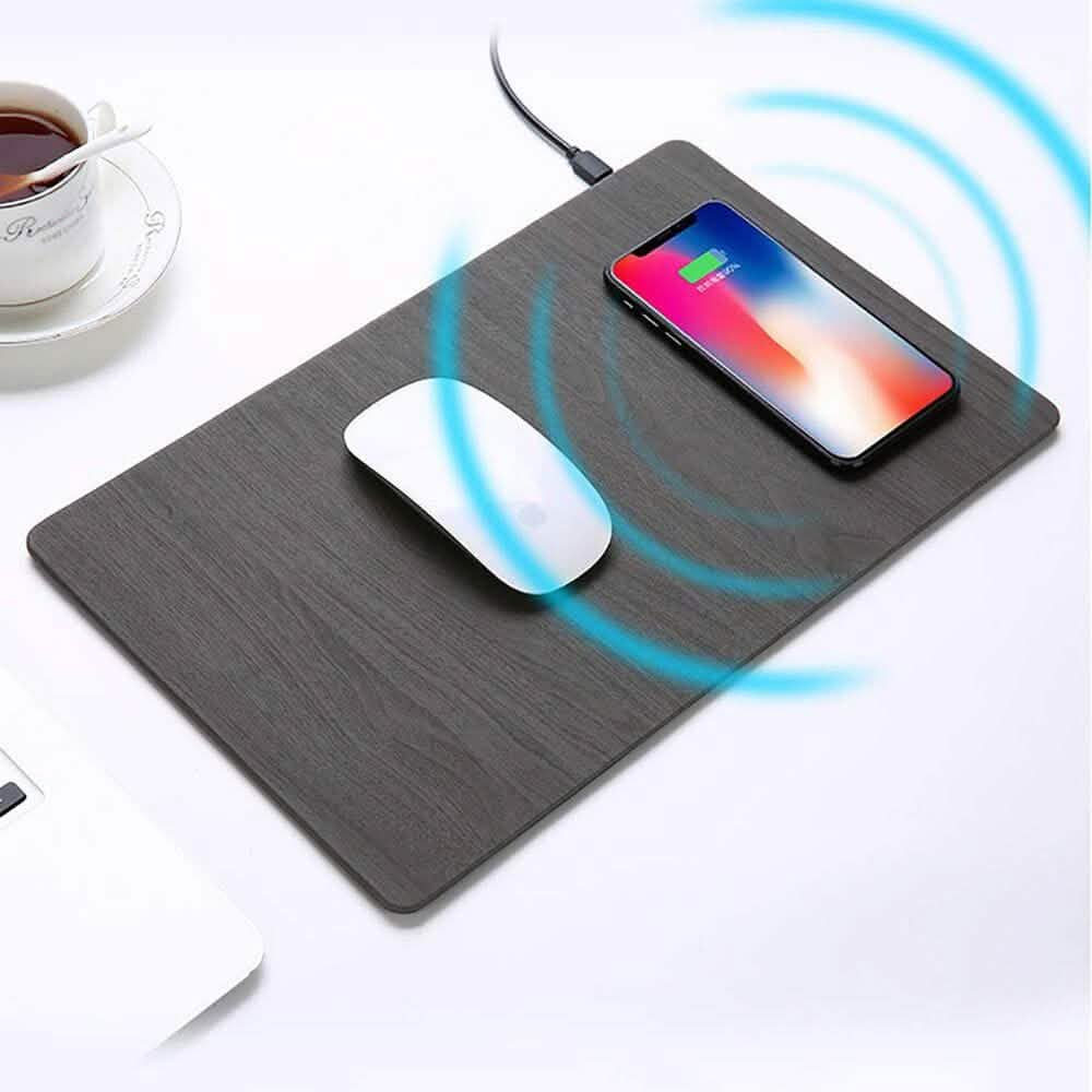 2-in-1 Wireless Charger Mouse Pad - Black