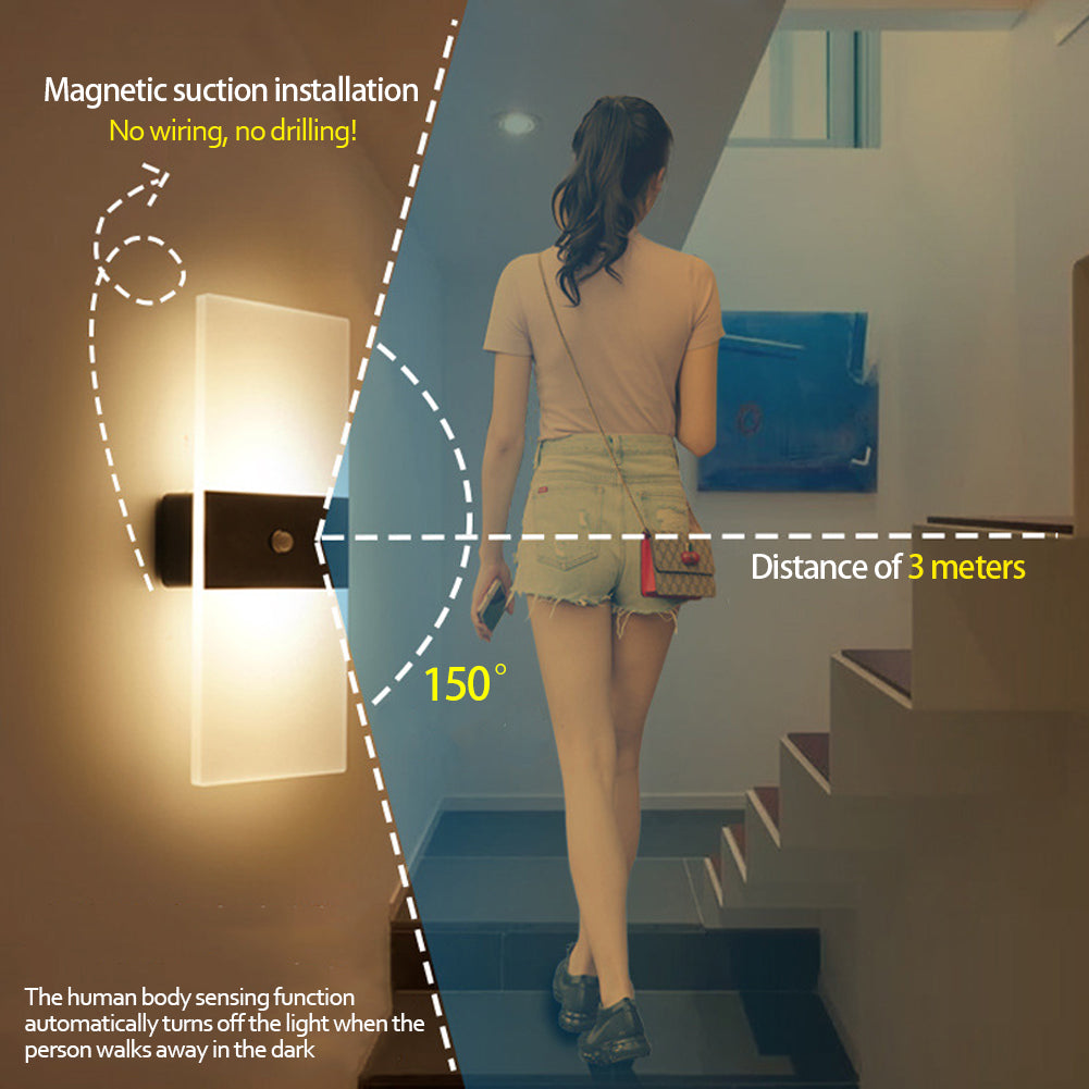Rechargeable Motion-Sensor Wall Light