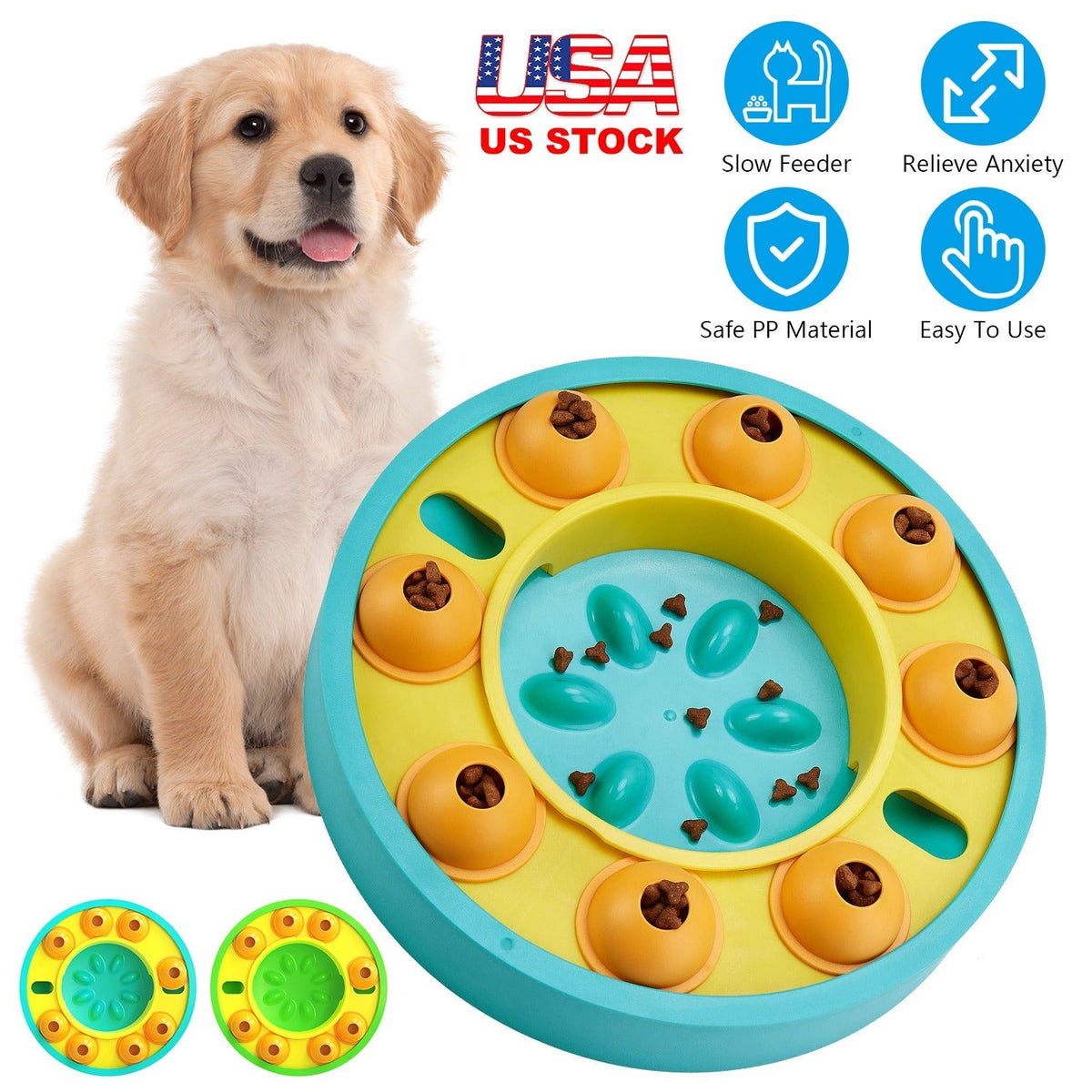 Interactive Dog Puzzle Treat Dispenser