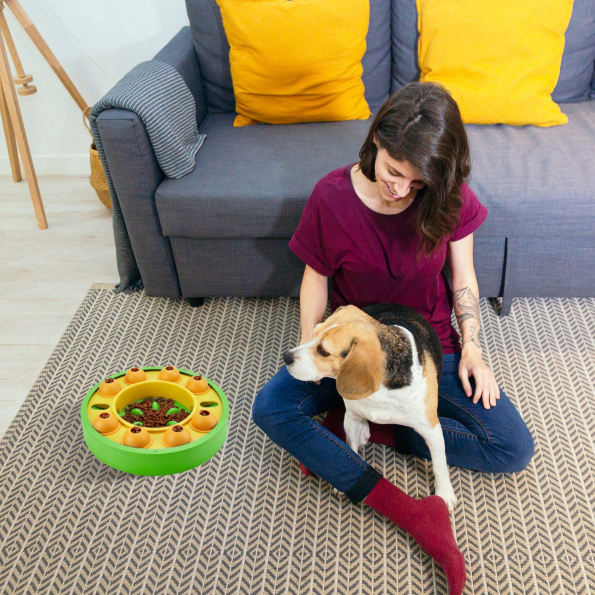 Interactive Dog Puzzle Treat Dispenser