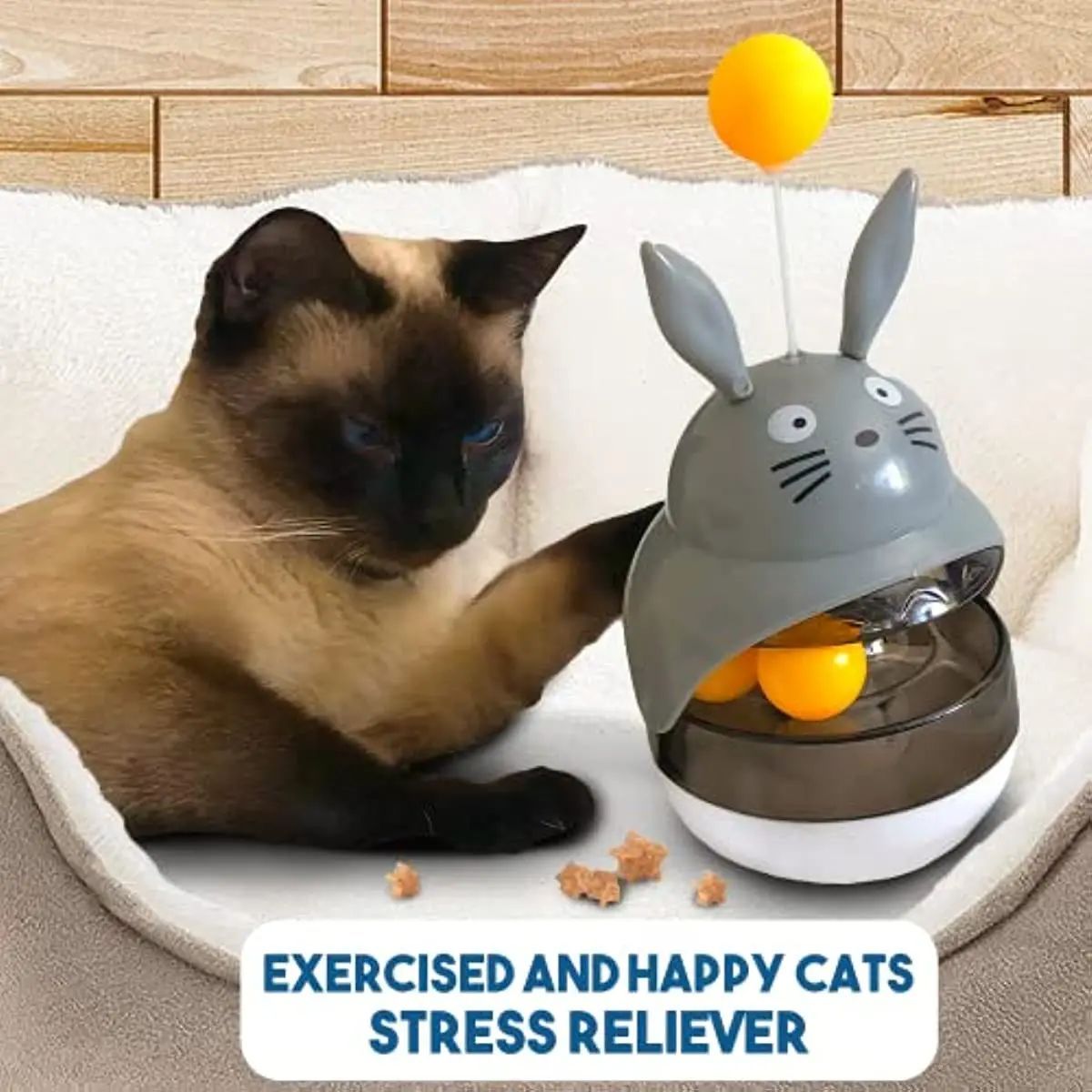 Interactive Cat Feeding Tower