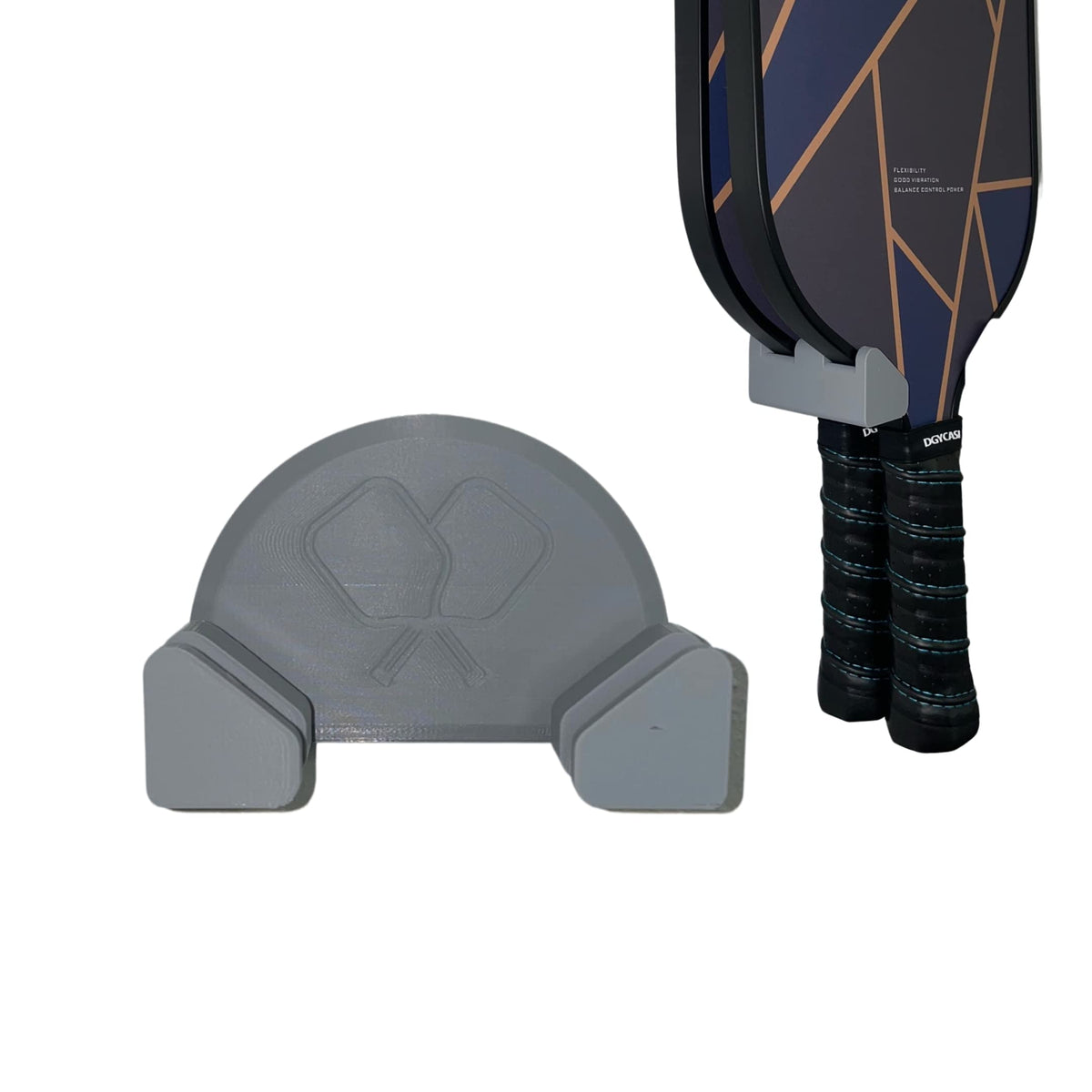 Pickleball Paddle Wall Mount — Holds Two
