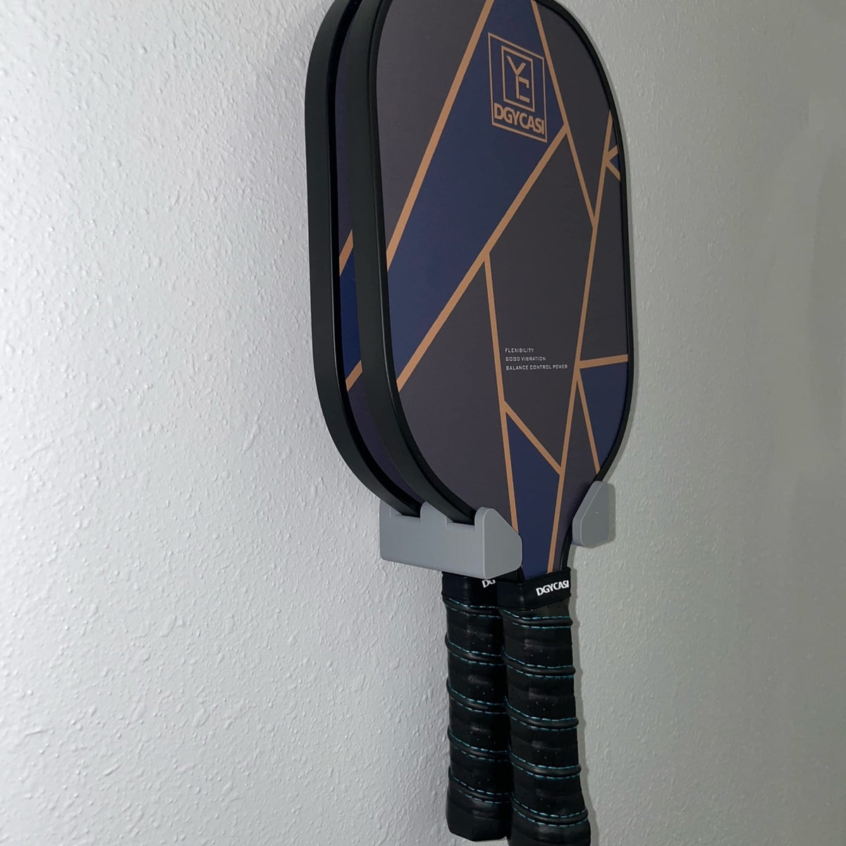 Pickleball Paddle Wall Mount — Holds Two