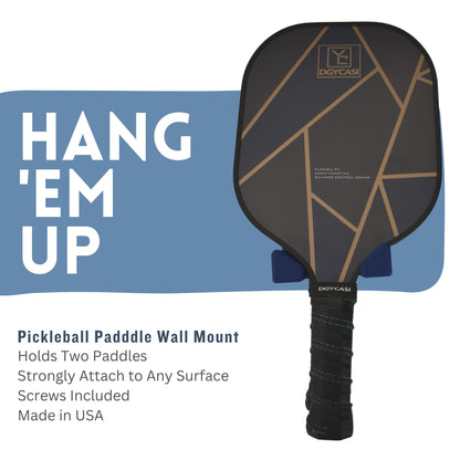 Pickleball Paddle Wall Mount — Holds Two
