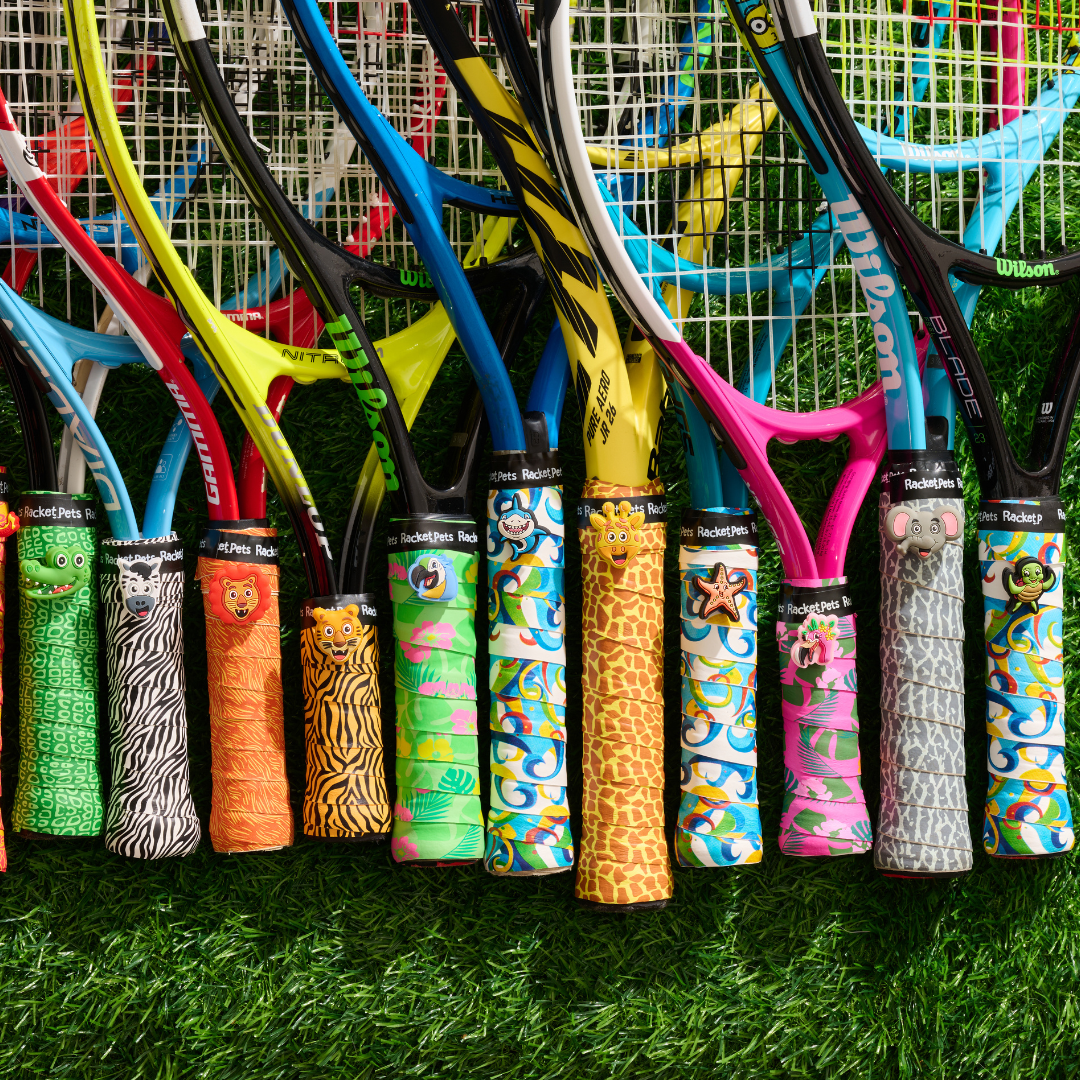 Tennis Grip & Dampener Kit — Blue Shark