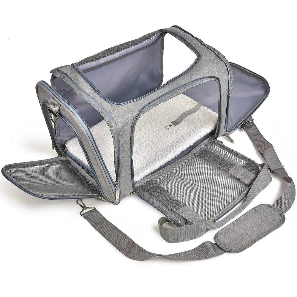 Soft Side Pet Carrier Backpack | Airline Approved Travel Bag for Small Dogs and Cats