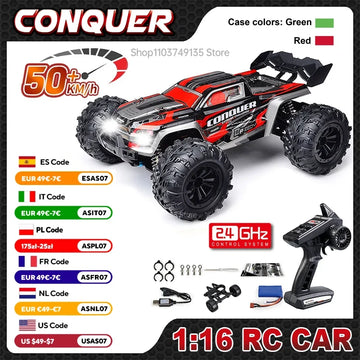 WLtoys 1:16 High Speed 4WD RC Monster Truck – 50KM/H Off-Road Remote Control Car