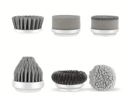 🧽 Rechargeable Electric Cleaning Brush – Cordless Spin Scrubber with Replaceable Brush Heads for Bathroom, Kitchen, and Multi-Surface Cleaning