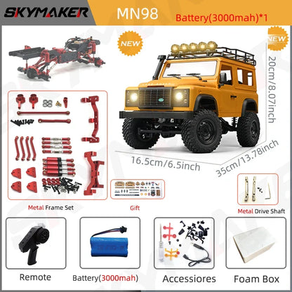 1:12 RC Car MN99s MN98 4WD Rock Crawler Remote Control Truck Toy