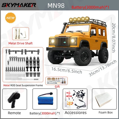 1:12 RC Car MN99s MN98 4WD Rock Crawler Remote Control Truck Toy