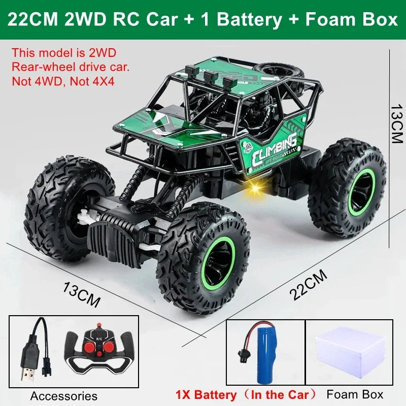 Oike RC Car Remote Control Climbing Vehicle Outdoor All Terrain Off-road Trucks 4WD Racing Drift Cars Toy Gift for Kids Adults