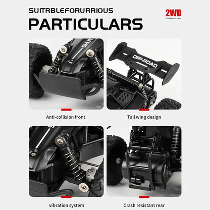 ZWN 1:16 RC Off-Road Car with LED Lights – 2.4GHz Remote Control Climbing Vehicle