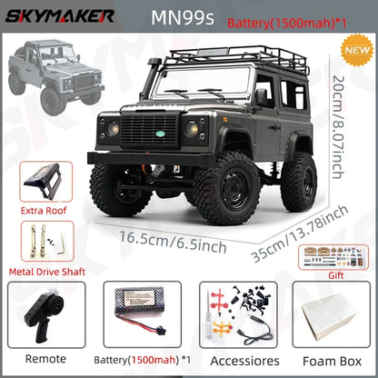 1:12 RC Car MN99s MN98 4WD Rock Crawler Remote Control Truck Toy