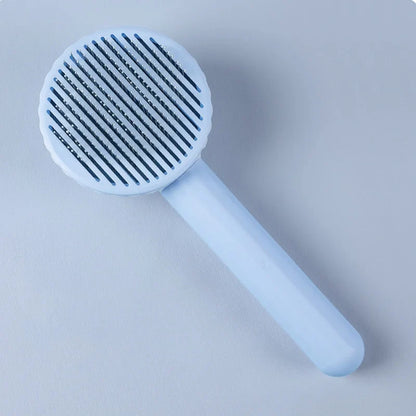 Pet Deshedding Comb | Self Cleaning Needle Brush for Dogs and Cats