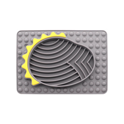 Slow Feeder Dog Bowls Stable Slow Feeder Licking Mat For Pets Slow Eating Smooth Texture Lick Pad For Pet Dog Puppy Cat Kitten