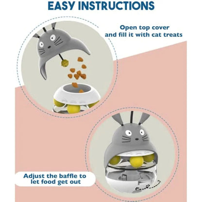 Interactive Cat Feeding Tower
