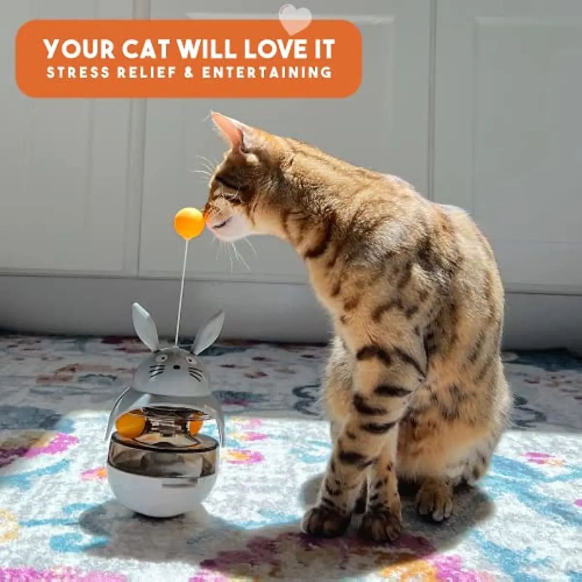 Interactive Cat Feeding Tower