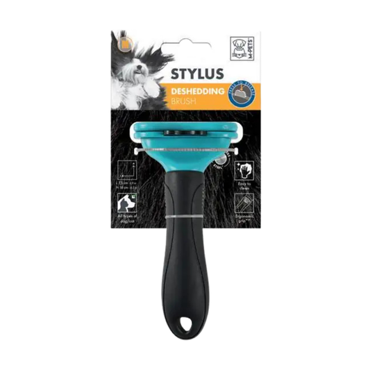 M-Pets Stylus Furminator Self-Cleaning Pet Brush Medium