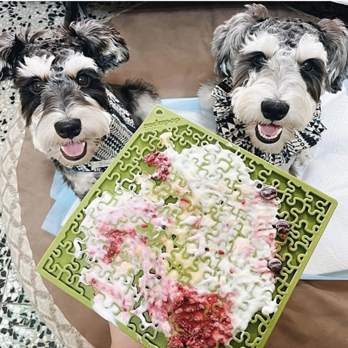 SodaPup Jigsaw eMat Pet Enrichment Lick Mat